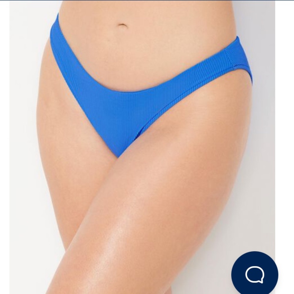 The Camille Ribbed Moderate Coverage Bikini Bottom - Picture 4 of 5